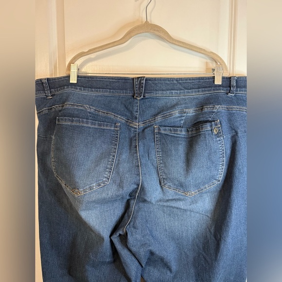 Democracy Women’s Stretch Denim “Ab”solution Straight Leg Indigo Jeans Size 24W - Picture 5 of 10